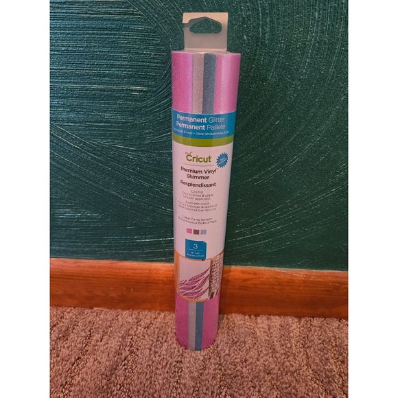 Cricut Premium Vinyl Holografischer Faden-Sampler – 3 Blätter 30,5 X 30,5 Cm, Permanent, Für Innenbereich